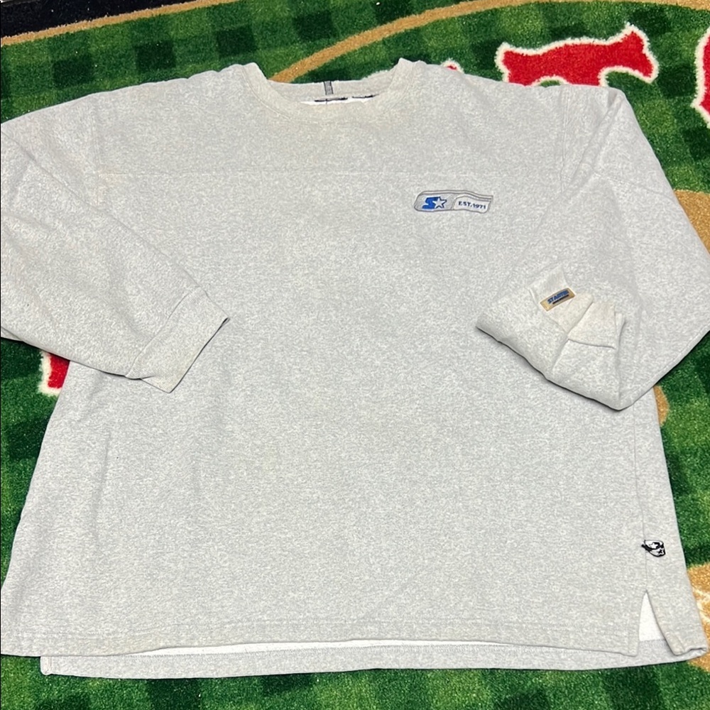 Vintage Starter Sweatshirt Mens M Long Sleeve Crew Neck 90s Made USA
